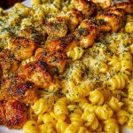 Cheesy Rotini with Garlic Parmesan Chicken