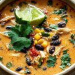 Chicken Poblano and Black Bean Soup