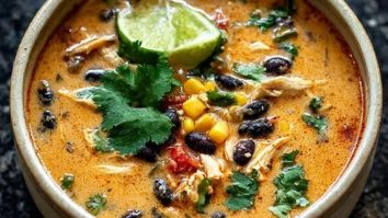 Chicken Poblano and Black Bean Soup