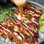 Chili Chicken Bowl with Coconut Lime Drizzle