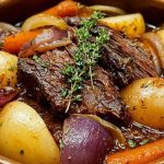 Cider-Braised Beef with Apples & Onions