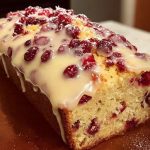 Cranberry Orange Bread with Glaze