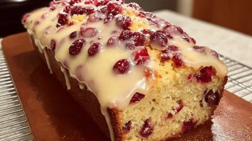 Cranberry Orange Bread with Glaze