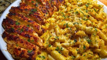 Creamy Cajun Chicken Pasta with Parmesan, Garlic, and Mozzarella