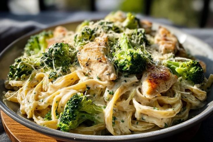 Creamy Chicken Broccoli Alfredo Pasta