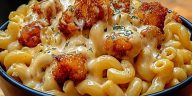 Creamy Honey Pepper Chicken Mac and Cheese Delight