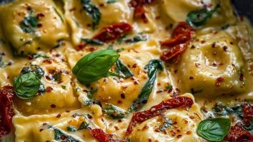 Creamy Sun-Dried Tomato Ravioli