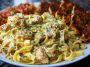 Creamy Velveeta Chicken Fettuccine with Garlic Cheese Sauce