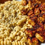 Creamy Velveeta Chicken Rotini with Mozzarella Garlic Sauce