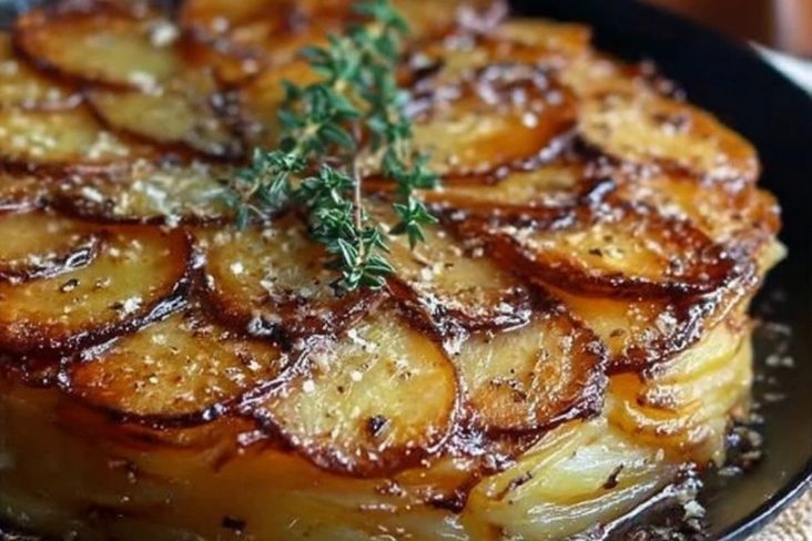 Crispy Balsamic Potato Torte
