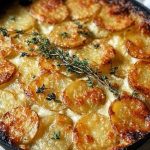 Crispy Parmesan and Gruyere Potato Gratin
