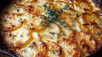 Crispy Parmesan and Gruyere Potato Gratin