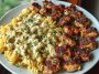 Delicious Tuscan Garlic Chicken Bites with Sun-Dried Tomato Cajun Alfredo Pasta Recipe