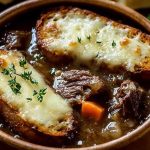 French Onion Short Rib Soup with Gruyère Toast