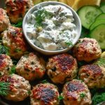 Greek Turkey Meatballs with Tzatziki Sauce