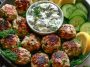 Greek Turkey Meatballs with Tzatziki Sauce