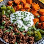 Ground Beef Sweet Potato Power Bowl