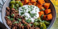 Ground Beef Sweet Potato Power Bowl