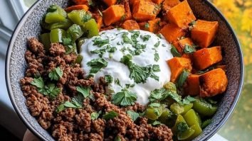 Ground Beef Sweet Potato Power Bowl