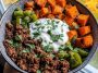 Ground Beef Sweet Potato Power Bowl