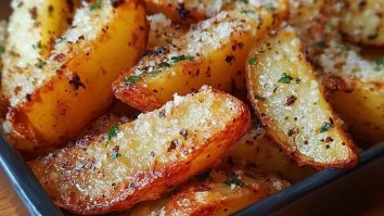 Parmesan Garlic Potato Wedges