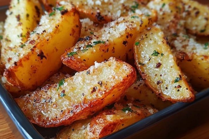 Parmesan Garlic Potato Wedges
