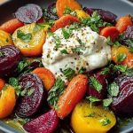 Roasted Beets and Carrots with Burrata Salad