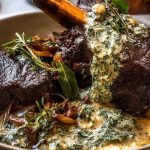 Slow-Braised Beef Short Ribs with Creamy Herb Sauce