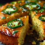 Spicy Sweet Jalapeño Cornbread with Zesty Lime Drizzle