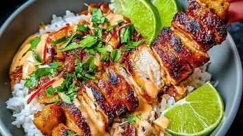 Sweet Chili Chicken Bowl with Coconut Lime Drizzle