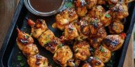 Bourbon Chicken Skewers