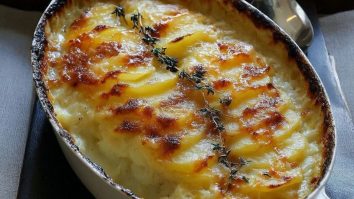 Cheesy Garlic Potatoes Gratin