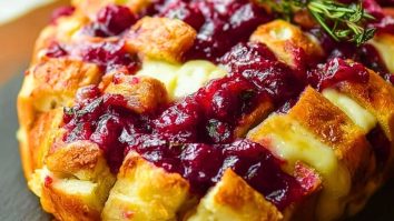 Cranberry Brie Pull-Apart Bread
