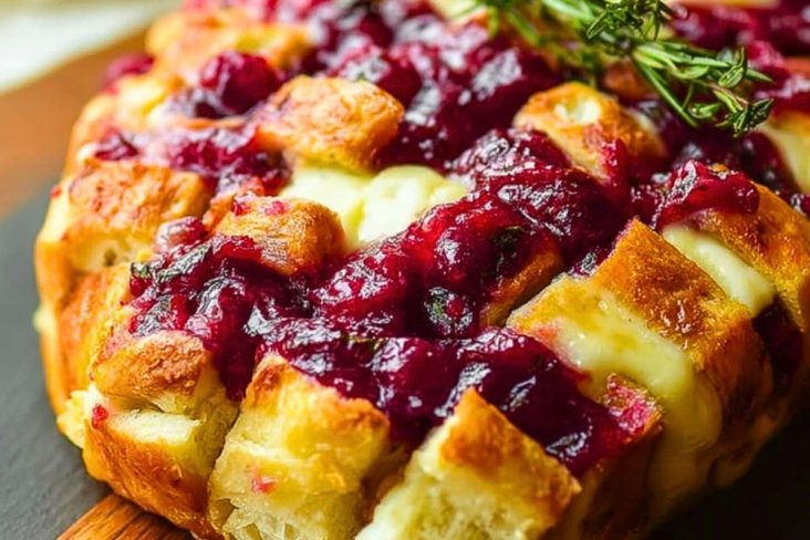 Cranberry Brie Pull-Apart Bread