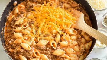 Creamy Beef and Shells