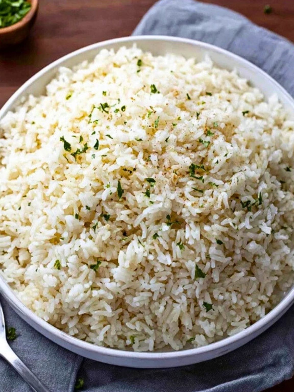 Creamy Parmesan Garlic Butter Rice