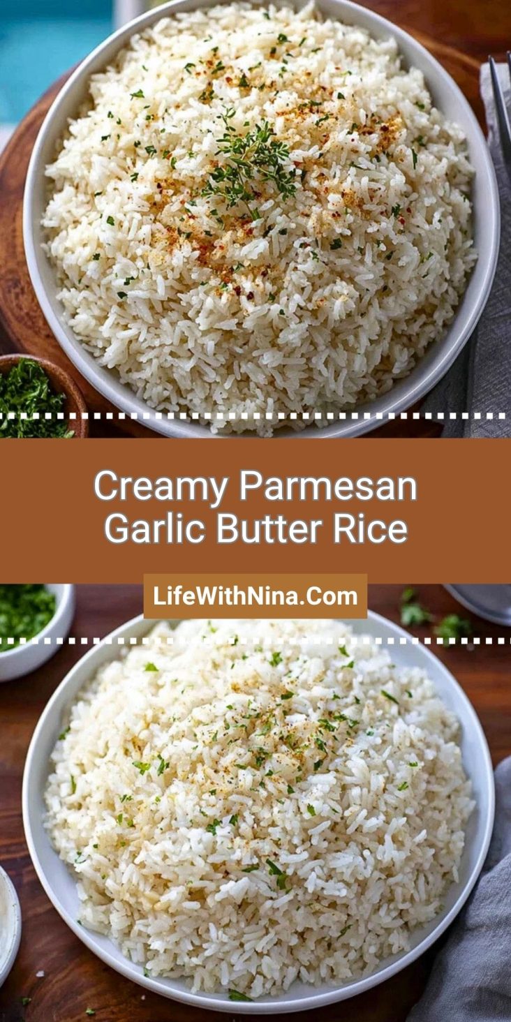 Creamy Parmesan Garlic Butter Rice