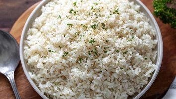 Creamy Parmesan Garlic Butter Rice