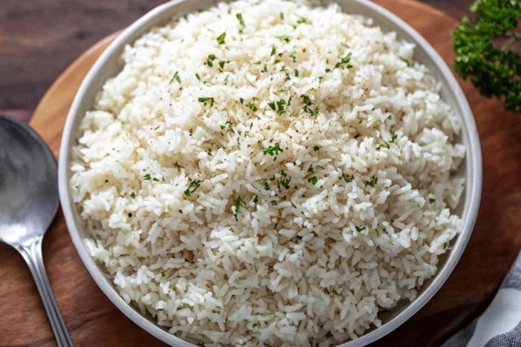 Creamy Parmesan Garlic Butter Rice