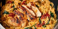 Creamy Sun-Dried Tomato Chicken Orzo