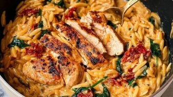Creamy Sun-Dried Tomato Chicken Orzo