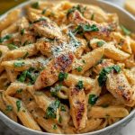 Easy Garlic Parmesan Chicken Pasta