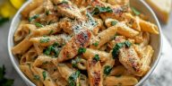 Easy Garlic Parmesan Chicken Pasta
