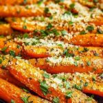 Garlic Parmesan Roasted Carrots