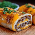 Irresistible Garlic Butter Cheeseburger Rollups