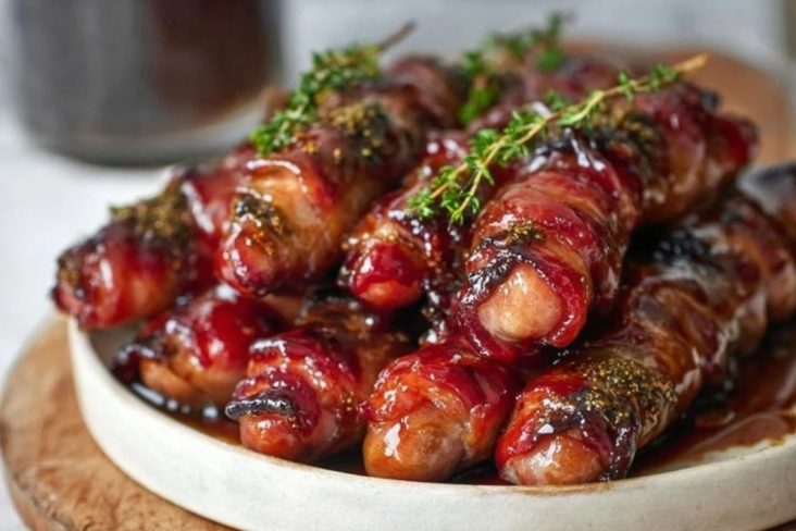 Irresistibly Sticky Pigs In Blankets