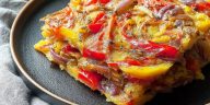 Italian Bell Pepper and Onion Scarpaccia
