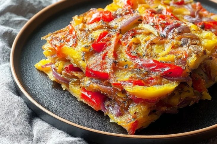 Italian Bell Pepper and Onion Scarpaccia