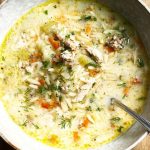 Lemony Chicken Orzo Soup