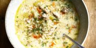 Lemony Chicken Orzo Soup